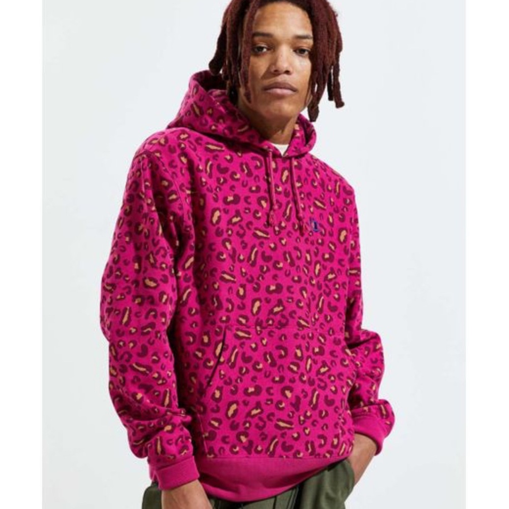 Champion Pink Leopard Print Sweater